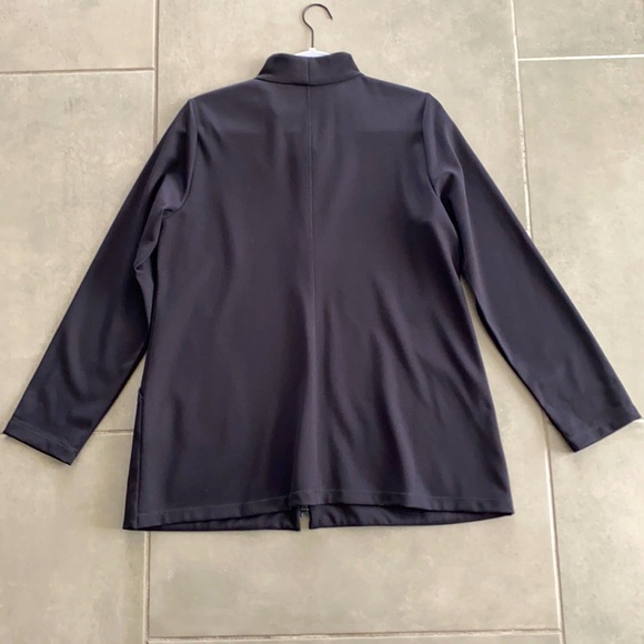 NEW EILEEN FISHER FLEX TENCEL PONTE ZIP JACKET - Picture 7 of 9